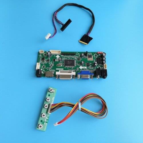 Kit For LTN156AT20-H01 15.6" Audio card DIY DVI Panel 1366X768 Screen Monitor LED LCD HDMI VGA Controller board 40pin LVDS