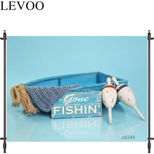 LEVOO photography backdrop blue fishing ferry Newborn ocean photocall photobooth studio photography backdrop