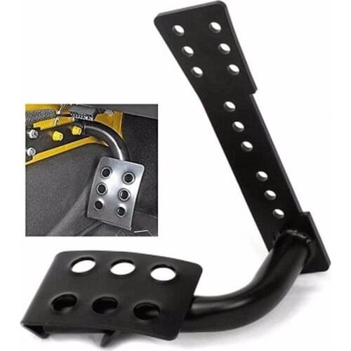 Black Metal Left Side Foot Rest Kick Dead Pedal Panel For 07-16 Jeep Wrangler JK (1 Piece)