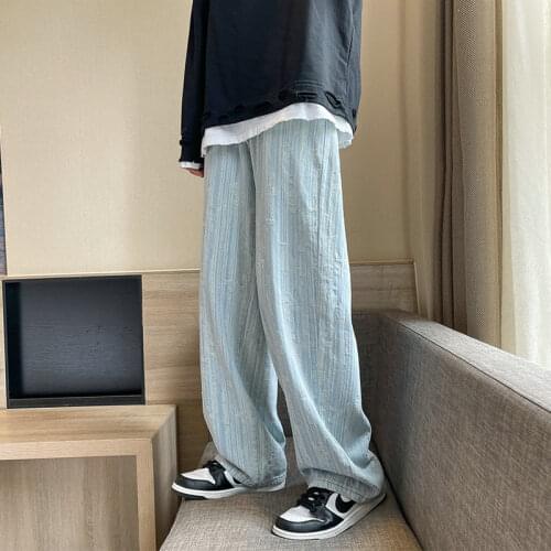 Men Jeans Fashion New Loose Straight Jeans Pants Man Casual Baggy Denim Trousers Mens and Womens Pants Cargo Pants