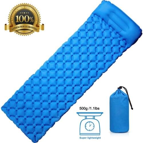 TPU Camping Mat Inflatable Mattress for Sleeping Pad Waterproof Cushion Mattress in Tent Air Bed for Travel Trekking Hiking