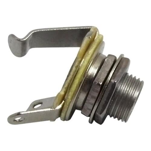 NEW 6pcs Nickel Electric Guitar Bass 1/4" 6.35mm Mono Jacks Socket Long Style Guitar Accessories