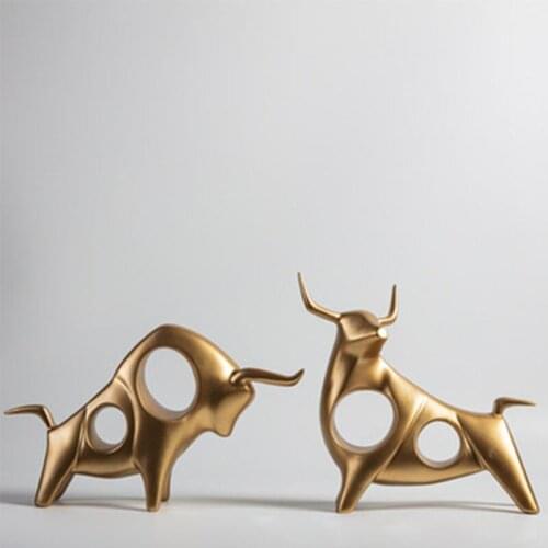 New High-quality Taurus Ornaments and Quick-drying Decorations Home TV Cabinet Art Modern Minimalist Office Business Desktop