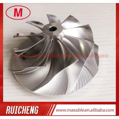 Reverse 9+0 blades 62.00/76.00mm turbo milling/aluminum 2618/billet compressor wheel