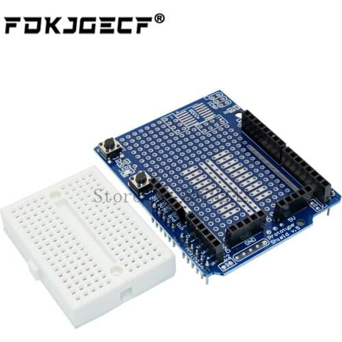 UNO Proto Shield prototype expansion board with SYB-170 mini bread board based For ARDUINO UNO ProtoShield