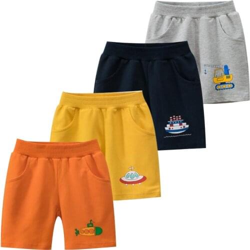 Baby Boy Shorts Casual Cartoon Elastic Short Pants For Kids Girls Pure Cotton Mid Waist Soft Trousers 2021 Summer New Arrival