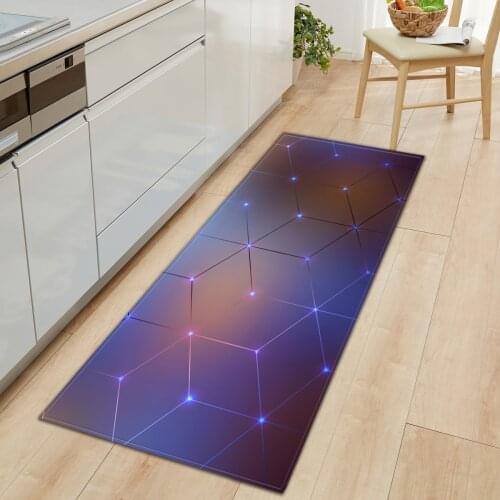 Modern Door Mats Outdoor Kitchen Rug Geometric Pattern Home Welcome Carpet Anti Slip Bathroom Kitchen Floor Mat Washable