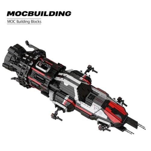 Starship Hi Tech MOC Creative Space Series Gift Toys Rocinate Model Spaceship Boys Birthday Gift