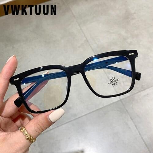 VWKTUUN Square Eyeglasses Frames for Women Men Anti Blue Light Glasses Optical Glasses Frames Vintage Computer Reading Glasses