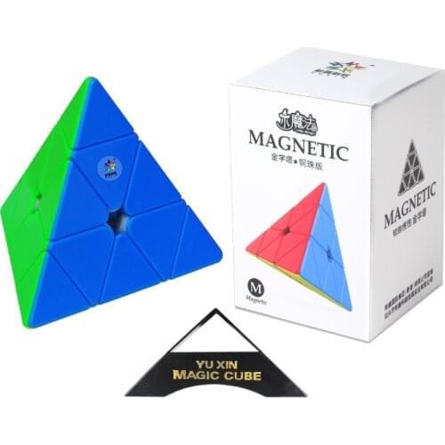 Yuxin Little Magic Pyramid Magnetic Speed Cube Professional,Anti-Stress Toys,Smooth,Thecubicle,Childrens Puzzle