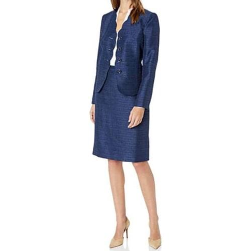 Tailored Suits Royal Blue Suit Slim Fit Two Pieces Sets Suit Women Sexy Women Business Suits