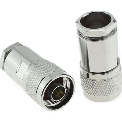 2pcs L16-J9-9 Connector L16 Coaxial Connector N Coaxial Adapter N type High Frequency Coaxial Plug Set