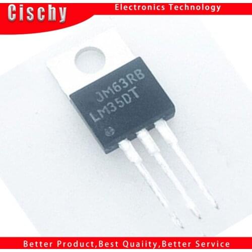 2pcs/lot LM35DT LM35D LM35 TO-220 In Stock