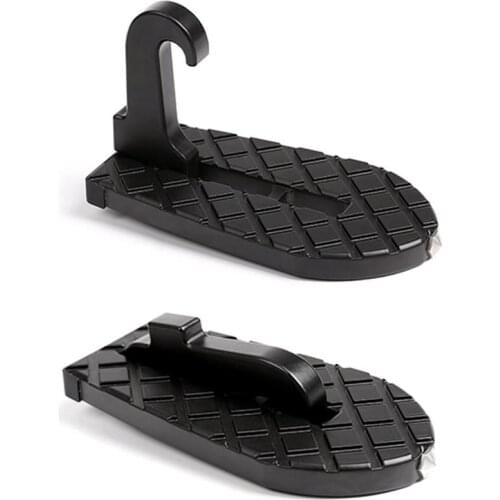 2 in 1 Foldable Car Vehicle Folding Stepping Ladder Foot Pegs Easy Access to Car Rooftop With Safety Hammer For Car
