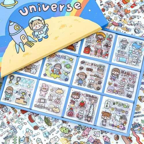 20sets/1lot Kawaii Stationery Stickers Soft Treasure Box Series Decorative Mobile Stickers Scrapbooking DIY Craft Stickers