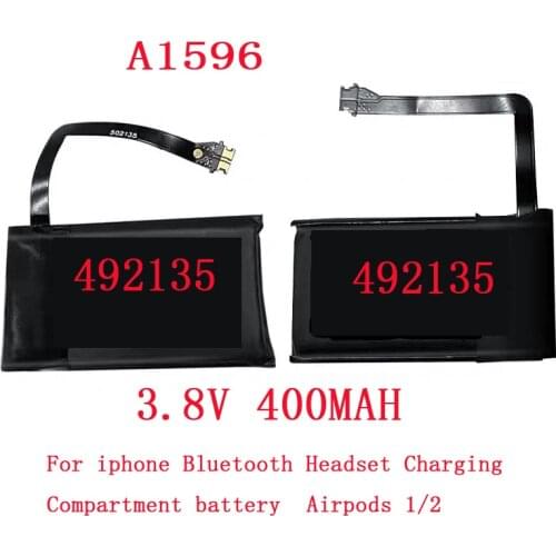 A1596 Real 400mAh Battery For Airpods 1 2 Wireless Charging Box Case Battery A1596 020-00098