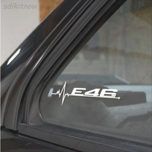 Black White Car Sticker Windows Door Decal Styling For BMW E28 E30 E34 E36 E37 E38 E39 E39 E46 E60 E80 E90 F10 F20 F30