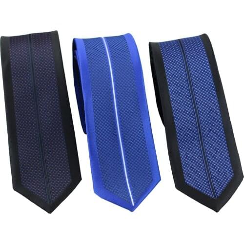 Coachella Ties Border Plaids w Panel Stripe Necktie Microfiber Skinny Tie 6cm