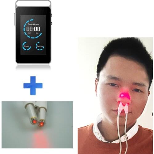 COZING Laser allergy reliever Nose Rhinitis Sinusitis Therapy Massage Health Care Device Cure Hay Low Frequency Pulse