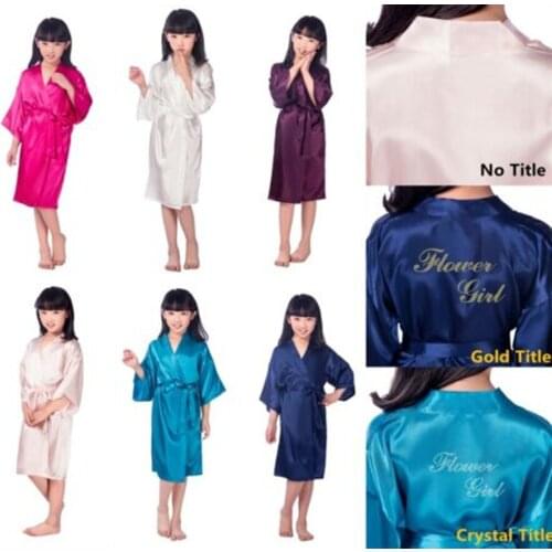 Flower Girl Wedding Robe Nightgown Child Home Clothing Dress Nightwear Kids Nightdress Loose Pajamas Pink Sleepwear Kids Gown
