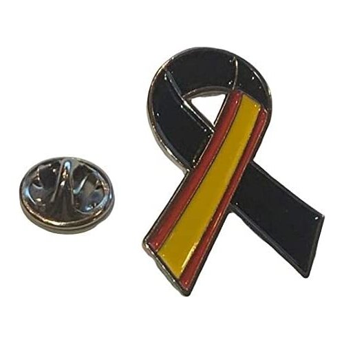 🥇Gemelolandia-black tie lapel Pin Spain-Pin tie mourning Spain-30x25mm flag spain Black Tie