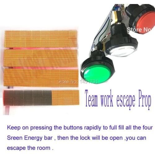 Escape room game puzzle prop audio amazing energy bar to unlock Real-life escape roomTakagism teamwork challegeing game