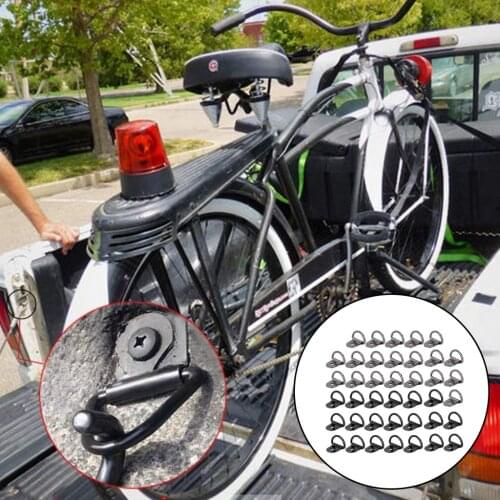 Tie Down Anchors Hooks Heavy Duty Steel D Rings Surface Mount Lashing Rings for Loads on Trailers RV Boats Set of 40