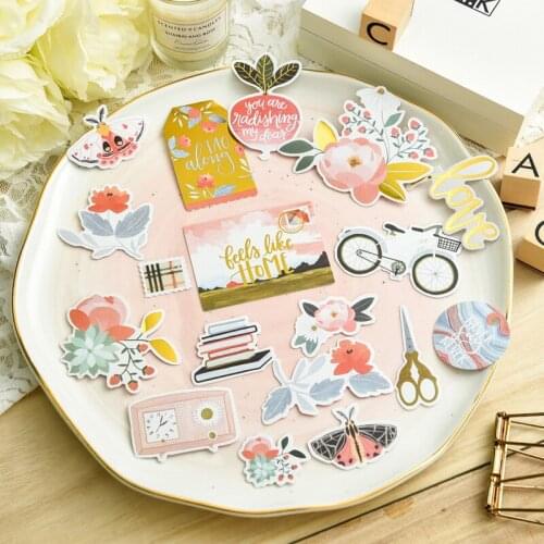 KSCRAFT 38pcs Colorful Foil Die Cuts for Scrapbooking Happy Planner/Card Making/Journaling Project
