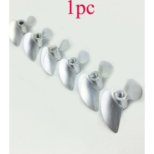1PC MONO 1 M4 Thread 2-blade Semi-immersed Propeller CNC Aluminum Alloy Paddle Diameter 30-45mm Props for DIY Brushless RC Boat