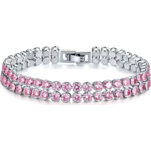 Copper Micro Inlay Double-layered Small Ball Zircon Bracelet CZ Pendant Hot Clothing Accessories Delicate Jewelry Gift for Women