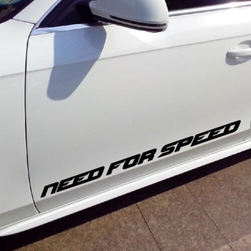 Motorcycle sticker Need For Speed Vinyl Car Window Decal Waterproof car stickers and decals wall sticker /BLACK/Reflect SILVER