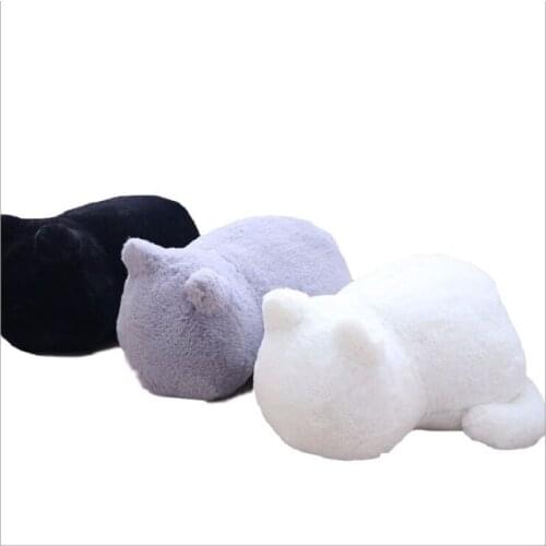 A stuffed cat doll Cute pussy cat pillow doll Birthday present for girlfriend 33*24*18CM