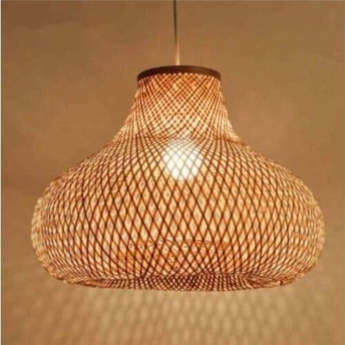 Nordic bamboo Lamp Handmade Pendant light Bamboo hanging lamp Garden Restaurant Cafe Bar Lounge Lighting Decorative Lamp