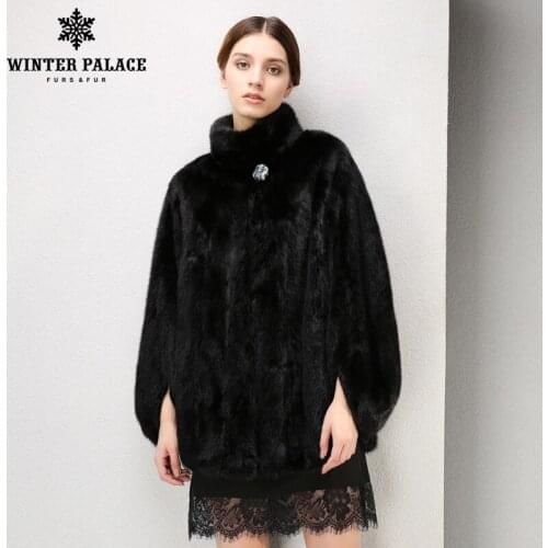 New style ladies' fashion mink coats women, Mandarin Collar,real fur,Genuine Leather,mink fur black,mink coat,Black mink