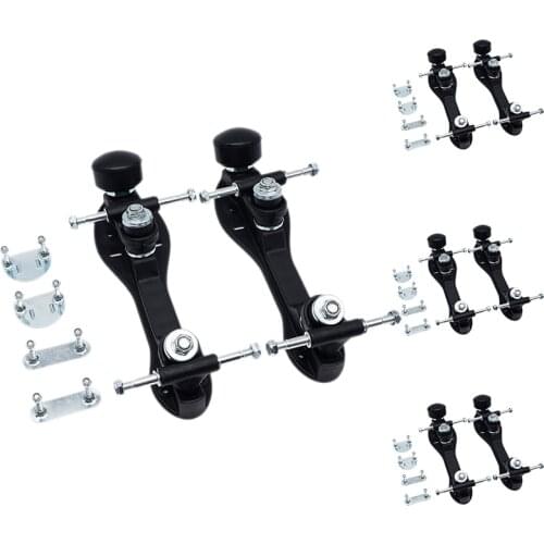 Roller Skate Base Four-Wheel Two-Row Skate Bracket Skate Base Bottom Plate With Roller Skate Toe Stoppers