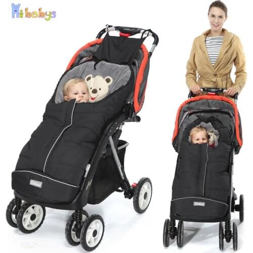Outdoor Baby Sleeping Bag In The Stroller Windproof Envelope For Newborn Cartoon Infant Stroller Footmuff Baby Cocoon For Sleep