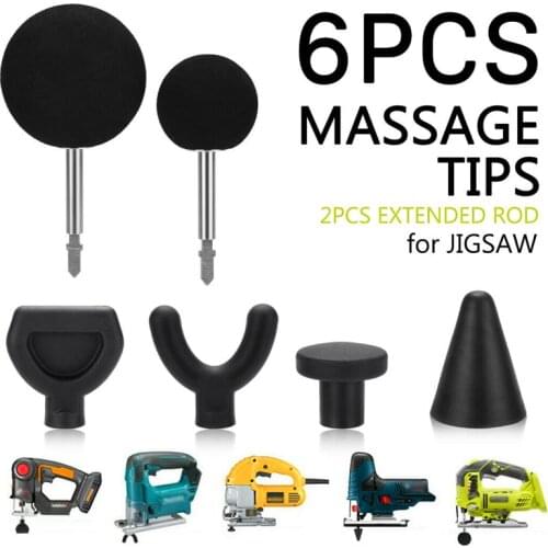 Massage Muscle Relaxation Percussion Massage Guns Attachments Massage Tip Bit Adapter Extended Heads For Jigsaw Worx Ryobi