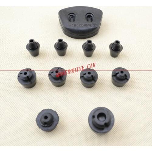 QDAEROHIVE Door Rubber Bump Stop Damper Set for MITSUBISHI PAJERO MONTERO V31 V32 V33 V43 11pcs one set