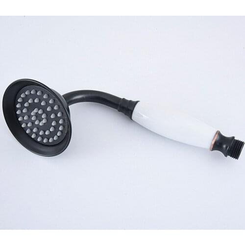 Luxury Oil Rubbed Bronze Telephone Style Bathroom Porcelain Hand Held Water Saving Shower Head ahh064