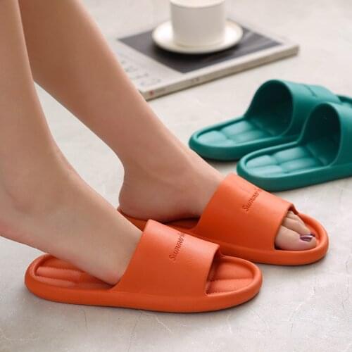 Summer Women Slippers Beach Eva Soft Sole Slide Sandals Leisure Men Home Trend Ladies Indoor Bathroom Anti-slip Shoes