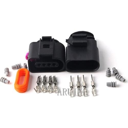 1 sets 4 Pin 1.5mm Auto Temp sensor plug deflation valve waterproof Electrical Wire connector for car truck