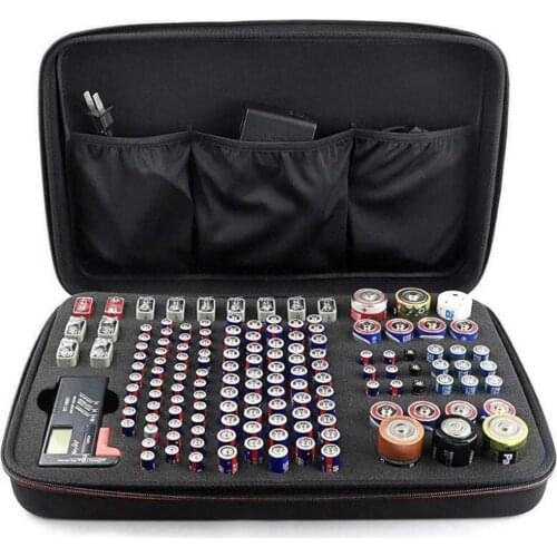 EVA Battery Storage Bag AA Zipper Battery Handbag Portable Shockproof Protect This Battery From Impact Scratches And Drops