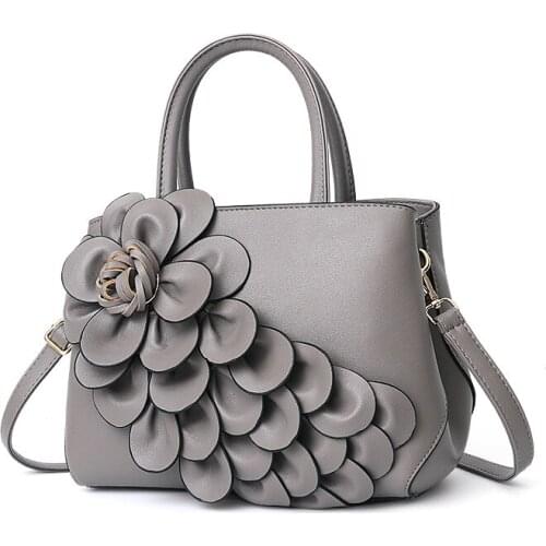 2021 Large Capacity Crossbody Bag High Quality Pu Leather Handbags for Women Bags Luxury Flower Designer