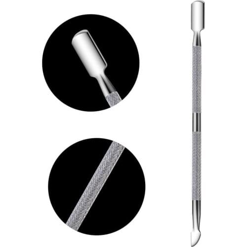 1pcs Cuticle Pushers Stainless Steel Double Ended Nail Art Tool Remover Tips Nail Pen UV Gel Remover Nail Tools