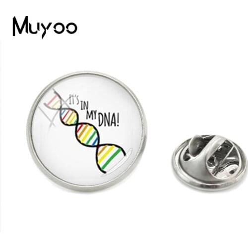 2018 New Math Metal Pin Vintage Mathematic Chemical Formula Lapel Pin Glass Round Fashion Jewelry