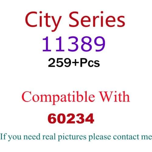 259Pcs 11389 Building Block Toy City Series 60234 Assembled Building Block Childrens Toy Gifts