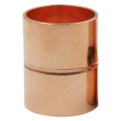 54 67 76 80 85 89 92 105 108 133 159mm ID Pure Copper End Feed Solder Coupling Plumbing Fitting Coupler For Air Condition