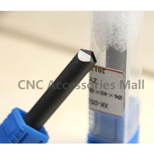 6mm shank diameter Diamond tools PCD Engraving cutter for cutting stone(Granite, Marble) D6XL40XA90X0.3mm