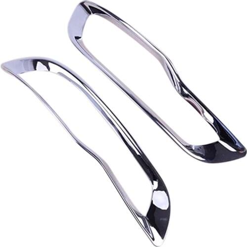 Car Exterior Molding Accessories Chrome Rear Tail Fog Light Lamp Cover Trim Frame Fit for Jeep Cherokee KL 2014