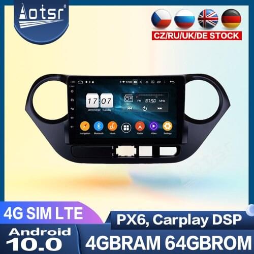 Car DVD Player For Hyundai Grand I10 2013+ Android Radio Multimedia Player GPS Navigation PX6 Head Unit Auto Stereo Audio DSP 2k